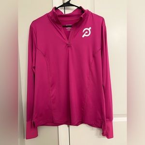 Women’s Peloton Warm Up Quarter Zip Pink, Size Large